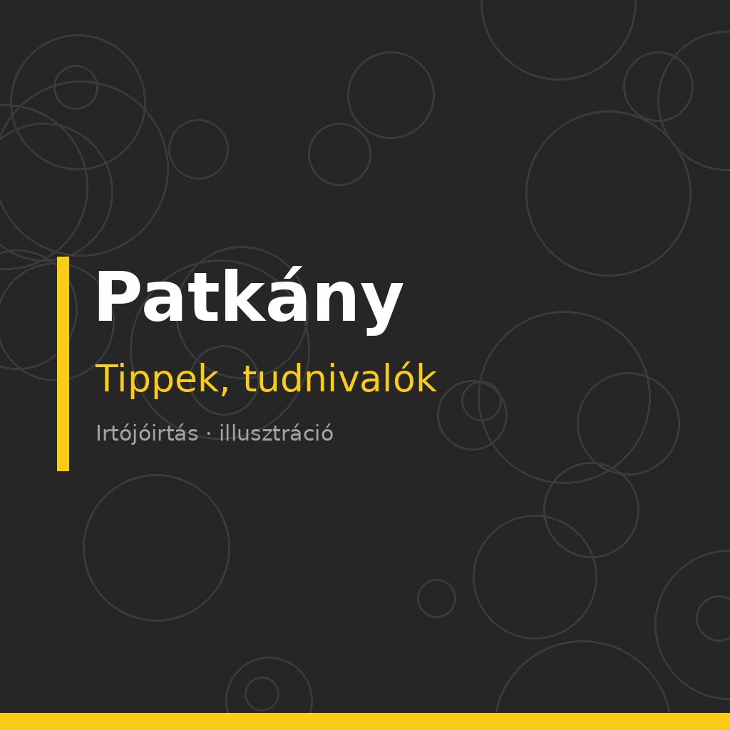 Illusztráció: patkány az udvaron